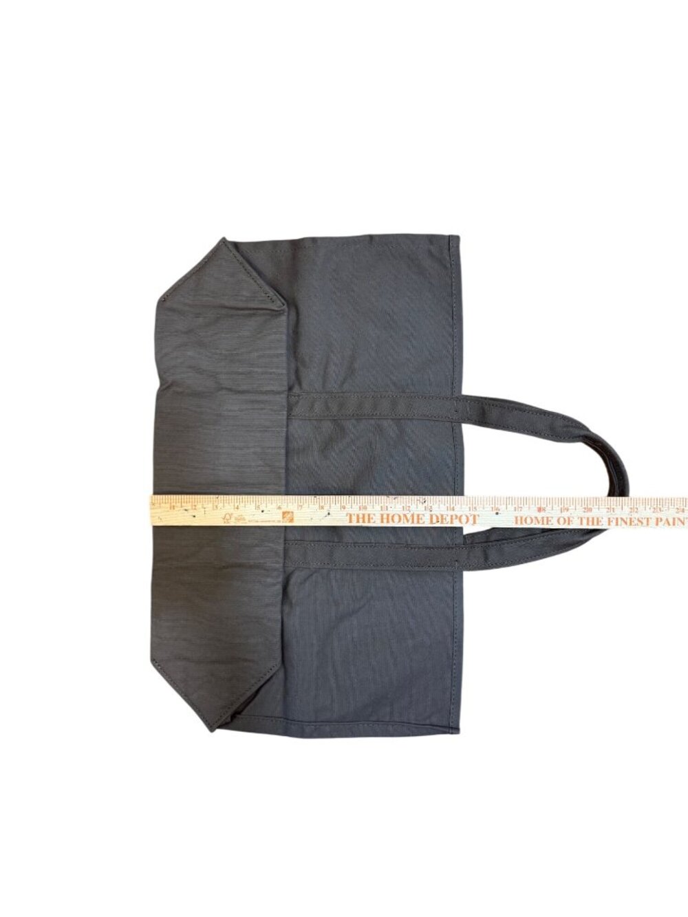 LL Bean Grocery Tote Bag Cotton Grey Japan Exclusive Platinum Grey Green - Picture 7 of 8